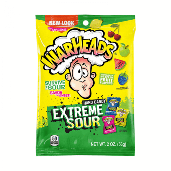 Warheads Exreme Sour Peg Bags Hardcandy